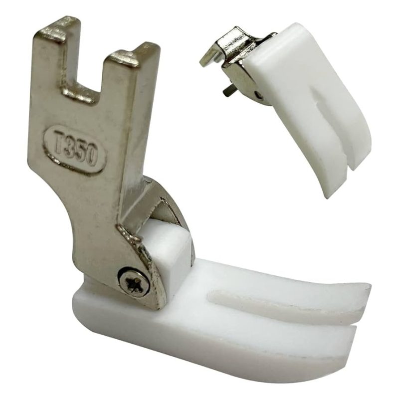 Calcador Pezinho Reta Industrial Teflon Reforçado Deslizante  para Couro/Sintético/Plástico