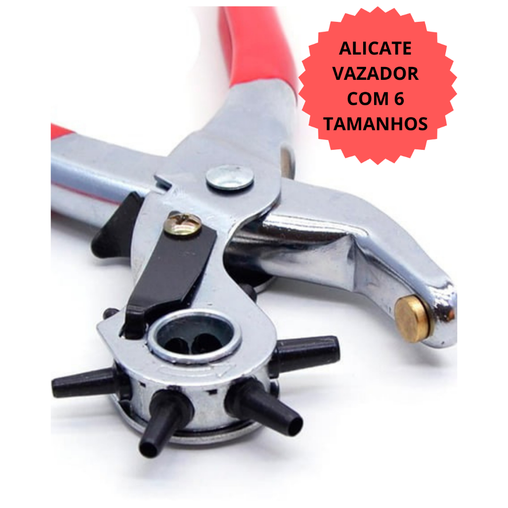 Kit 3 Alicates Profissional - Furador/Botão Pressão/Ilhós - Imagem 5