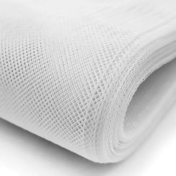 Fita Tule Crinol Branco para Armação - Peça com 22 metros